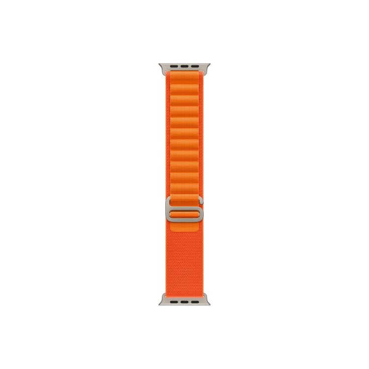 Apple Watch Ultra GPS + Cellular 49mm Titanium Case with Orange Alpine Loop - Small