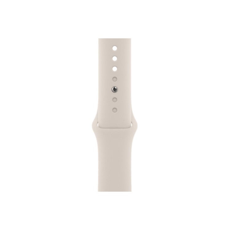 Refurbished Apple Watch SE 2022 GPS 44mm Starlight Aluminium Case with Starlight Sport Band - Regular