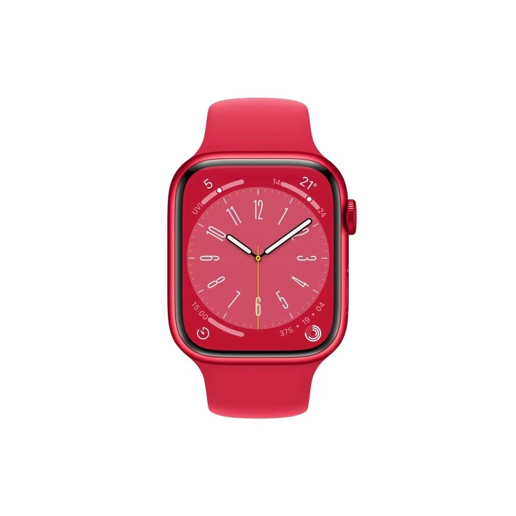 Apple Watch Series 8 GPS 41mm PRODUCTRED Aluminium Case with PRODUCTRED Sport Band - Regular