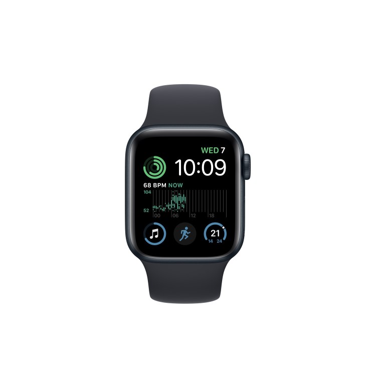 Apple Watch SE 2022 GPS + Cellular 40mm Midnight Aluminium Case with Midnight Sport Band - Regular