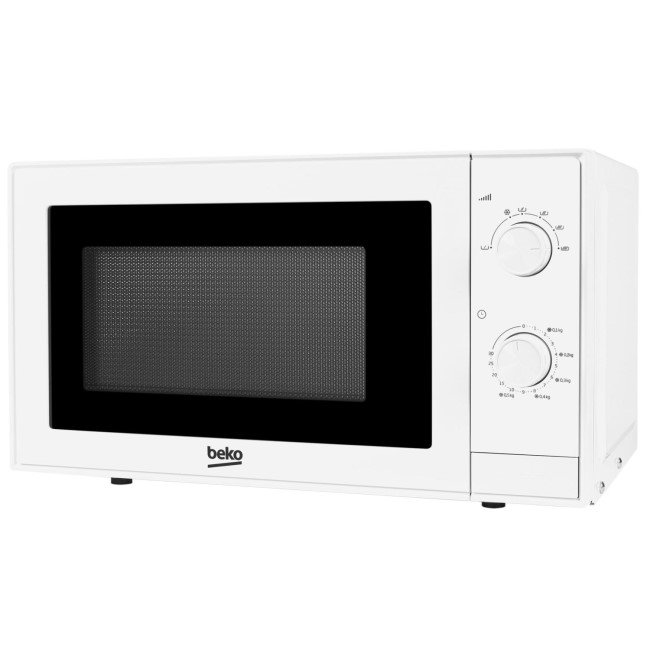 GRADE A2 - Beko MOC20100W 700W 20L Freestanding Microwave Oven - White