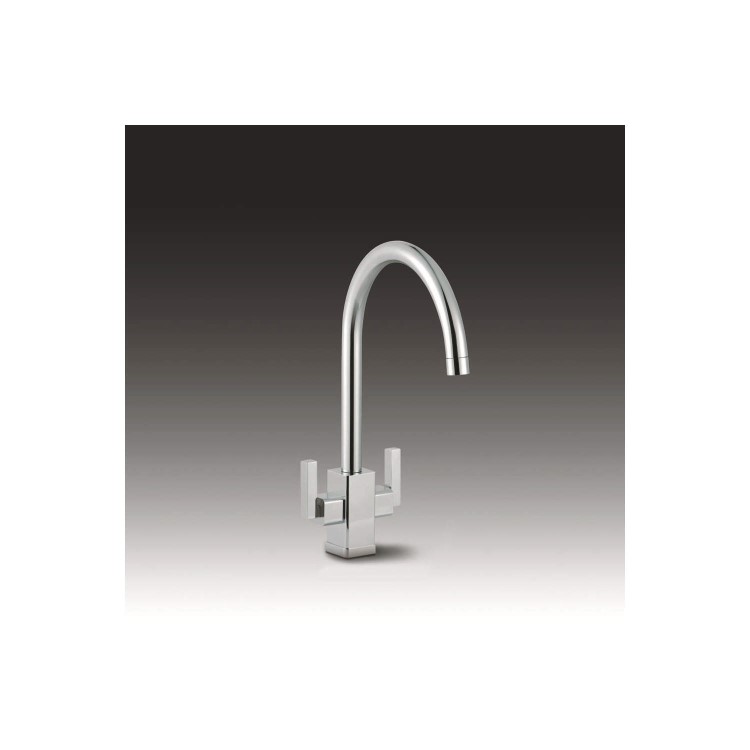 GRADE A1 - As new but box opened - Smeg MODENA Chrome Dual Flow Mixer Tap