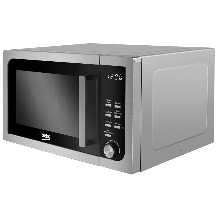 GRADE A1 - Beko MOF23110X 800W 23L Freestanding Microwave Oven - Stainless Steel