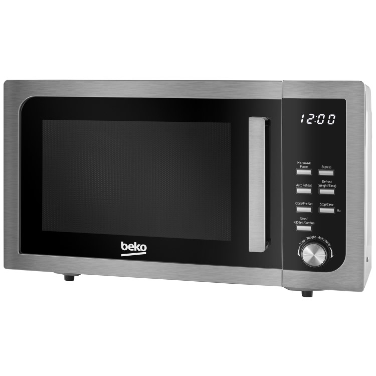 GRADE A1 - Beko MOF23110X 800W 23L Freestanding Microwave Oven - Stainless Steel