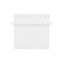 GRADE A2 - White Horizontal Single Panel Radiator with Heated Towel Bar 600 x 604mm - Mojave