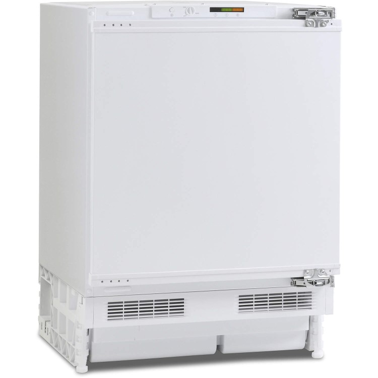 Montpellier MON-MBUF300 60cm Wide Integrated Upright Under Counter Freezer - White