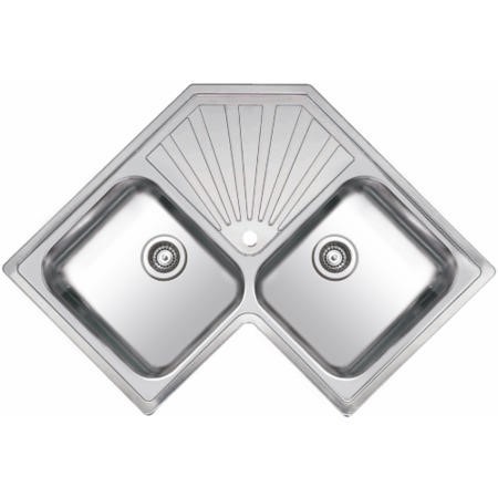 Reginox Montreal 2 0 Bowl Inset Stainless Steel Corner Sink