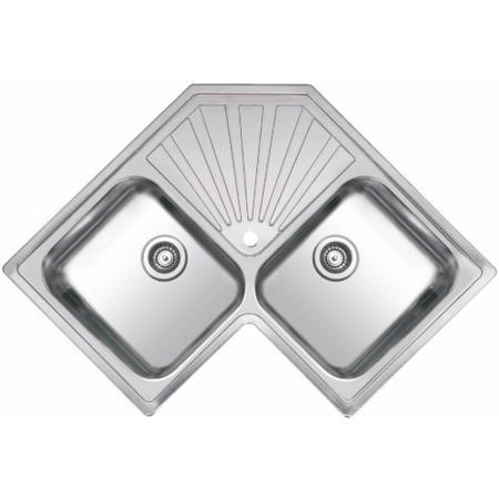 Reginox Montreal 2 0 Bowl Inset Stainless Steel Corner Sink