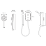 Aqualisa eMOTION Electric Shower - 8.5kw - Arctic White