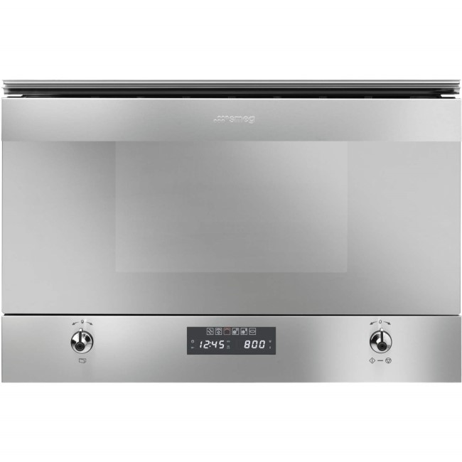 Smeg MP322X Classic Builtin Microwave Oven With Grill Stainless