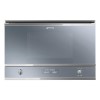 GRADE A2 - Smeg MP422S Cucina Built-in Microwave Oven And Grill - Silver Glass