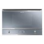 Refurbished Smeg Cucina 22L 850W Built-in Microwave with Grill - Silver Glass
