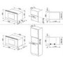 Refurbished Smeg Cucina MP422X1 Built In 22L With Grill 850W Microwave Oven Stainless Steel