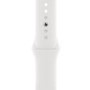 Apple Watch Series 8 GPS + Cellular 45mm Silver Aluminium Case with White Sport Band - Regular