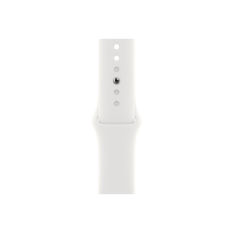 Apple Watch Series 8 GPS 41mm Silver Aluminium Case with White Sport Band - Regular