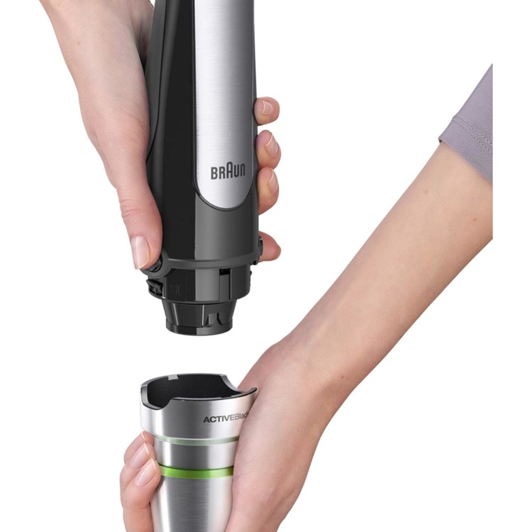 Braun MQ7045X MultiQuick 7 Complete 1000 Watt Hand Blender - Black & Stainless Steel