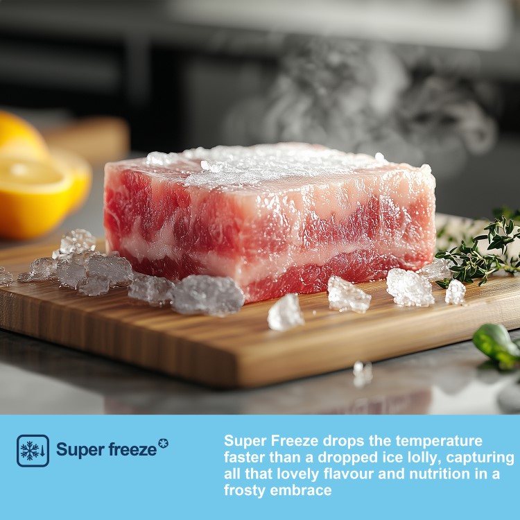 Refurbished MQ79394ES Fridgemaster 427 Litre Four Door American Fridge Freezer - Silver