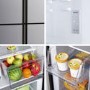 Refurbished MQ79394ES Fridgemaster 427 Litre Four Door American Fridge Freezer - Silver
