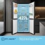 Fridgemaster 427 Litre Four Door American Fridge Freezer - Black