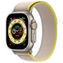 Apple Watch Ultra GPS + Cellular 49mm Titanium Case with Yellow/Beige Trail Loop - M/L