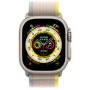 Apple Watch Ultra GPS + Cellular 49mm Titanium Case with Yellow/Beige Trail Loop - M/L