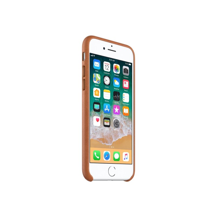 Apple iPhone 7/8 Leather Case - Saddle Brown