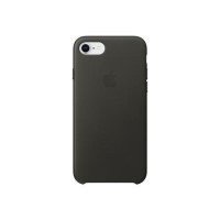 Apple iPhone 8 / 7 Leather Case - Charcoal Gray