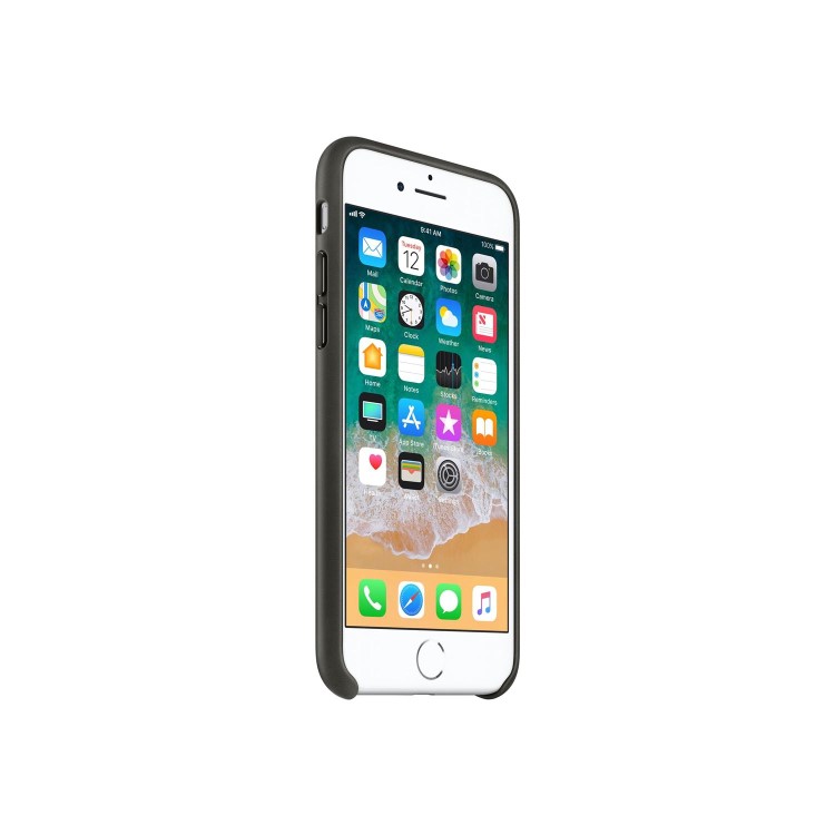 Apple iPhone 8 / 7 Leather Case - Charcoal Gray