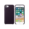 Apple iPhone 8 / 7 Leather Case - Dark Aubergine