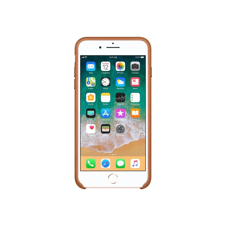 Apple iPhone 7/8 Plus Leather Case - Saddle Brown