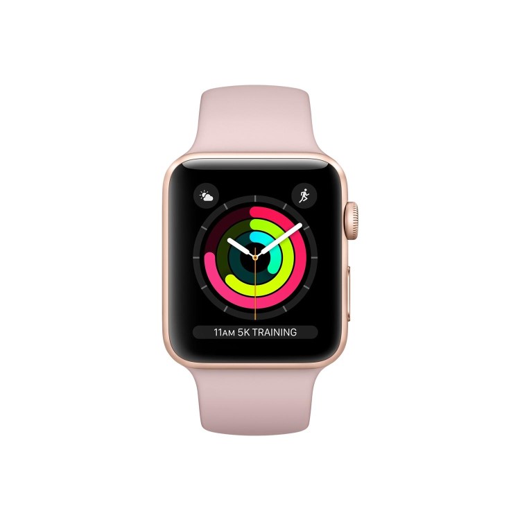Apple Watch Series 3 GPS 42mm Gold Aluminium Case with Pink Sand Sport Band