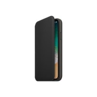 Apple iPhone X Leather Folio - Black