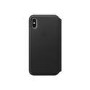 Apple iPhone X Leather Folio - Black