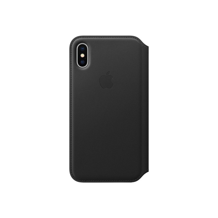 Apple iPhone X Leather Folio - Black