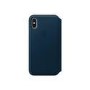 Apple iPhone X Leather Folio - Cosmos Blue
