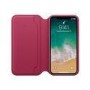 Apple iPhone X Leather Folio - Berry