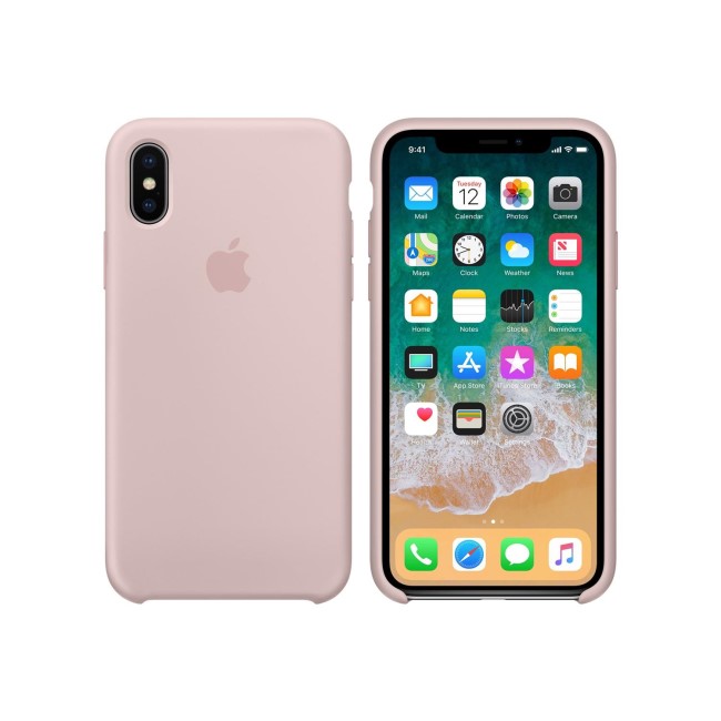 Apple iPhone X Silicone Case - Pink Sand