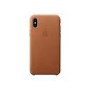 Apple iPhone X Leather Case - Saddle Brown