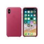 Apple iPhone X Leather Case - Pink Fuchsia