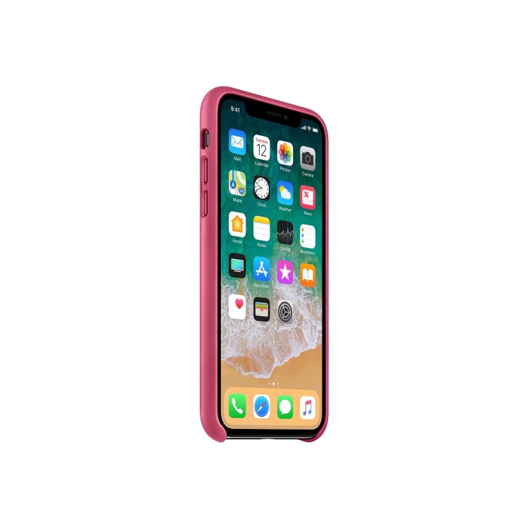 Apple iPhone X Leather Case - Pink Fuchsia