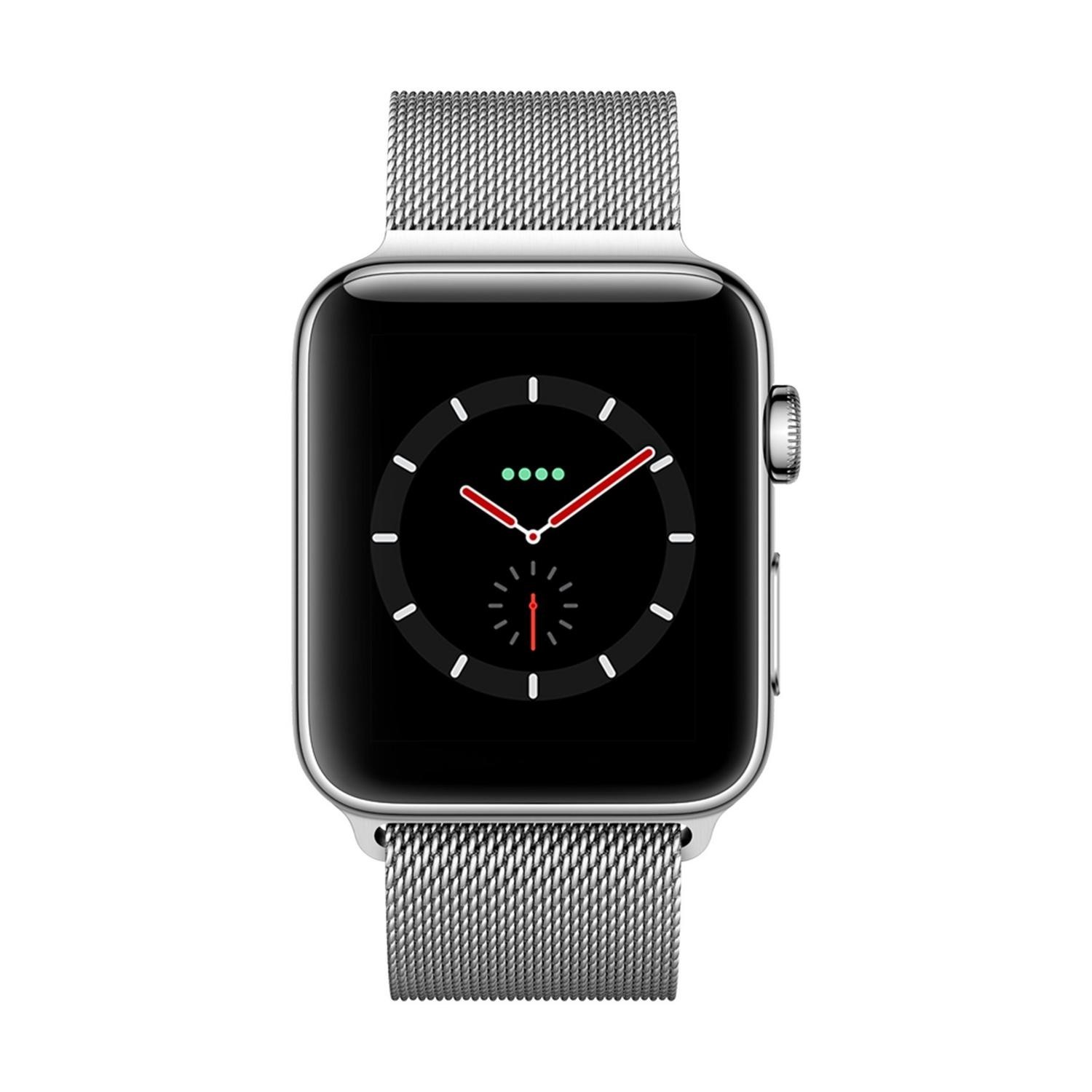Apple watch series 3 42mm stainless steel black online