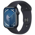 A1/MR993QA/A Refurbished Apple Watch Series 9 GPS 45mm Midnight Aluminium Case with Midnight Sport Band - S/M