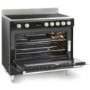 GRADE A1 - Montpellier MR90CEMK 90cm Electric Single Oven Range Cooker With Ceramic Hob Black