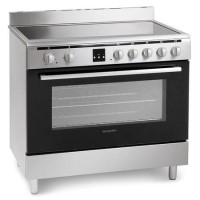 GRADE A2 - Montpellier MR90CEMX 90cm Electric Single Oven Range Cooker With Ceramic Hob - Stainless Steel