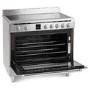 GRADE A2 - Montpellier MR90CEMX 90cm Electric Single Oven Range Cooker With Ceramic Hob - Stainless Steel