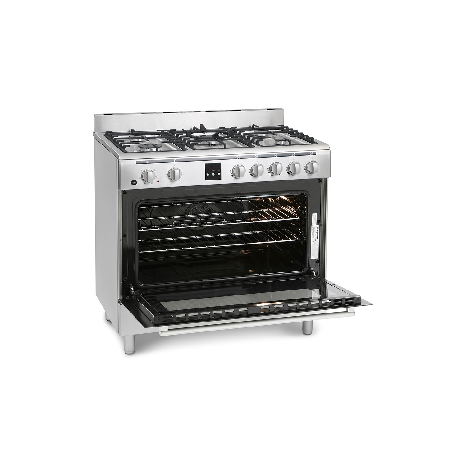 Montpellier MR90DFMX 90cm Dual Fuel Single Oven Range Cooker Stainless