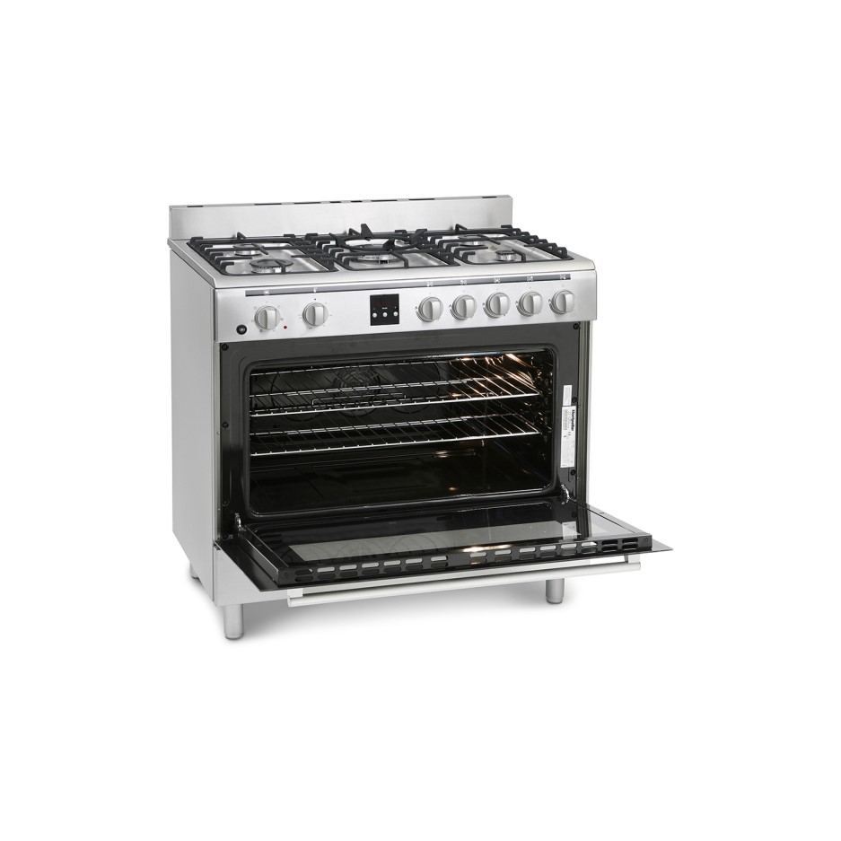Montpellier MR90DFMX 90cm Dual Fuel Single Oven Range Cooker Stainless
