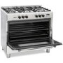 GRADE A3 - Montpellier MR91GOX 90cm Single Cavity Gas Range Cooker - Stainless Steel