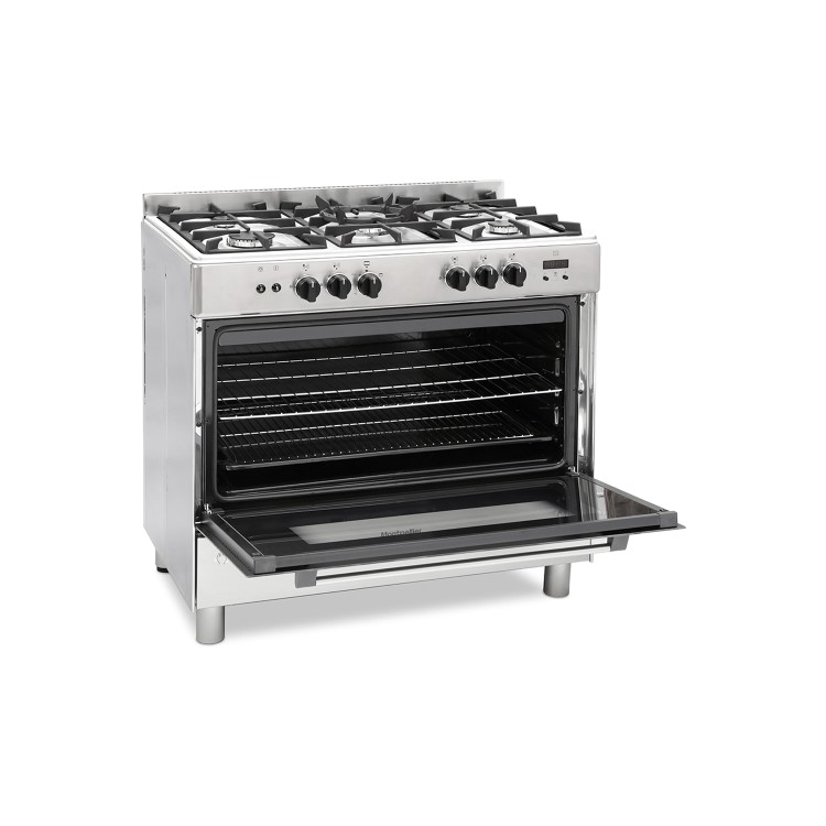 GRADE A3 - Montpellier MR91GOX 90cm Single Cavity Gas Range Cooker - Stainless Steel