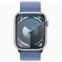 Apple Watch Series 9 GPS 45mm Silver Aluminium Case with Winter Blue Sport Loop